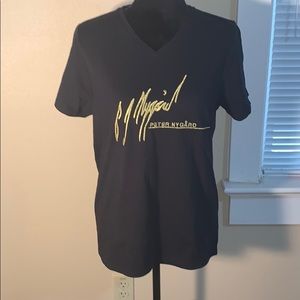 PETER NYGARD black logo tee!